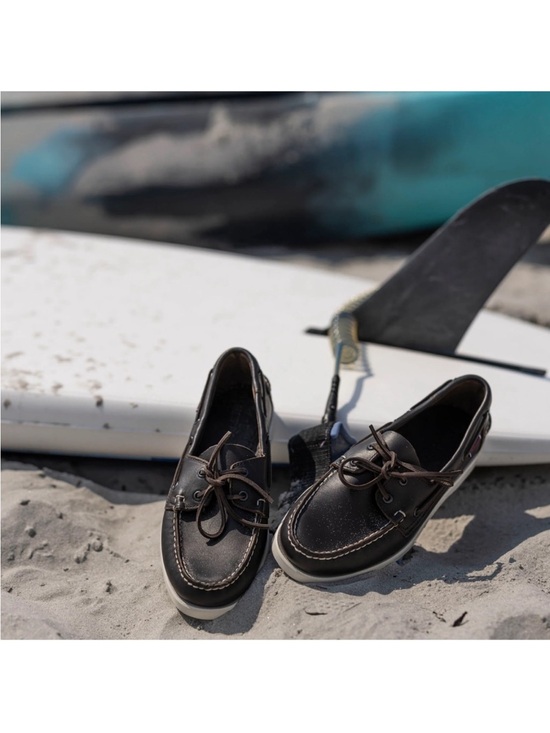 Sebago Shoes - Sebago Brown Leather Boat Shoes with White Sole 6 fits like 6,5